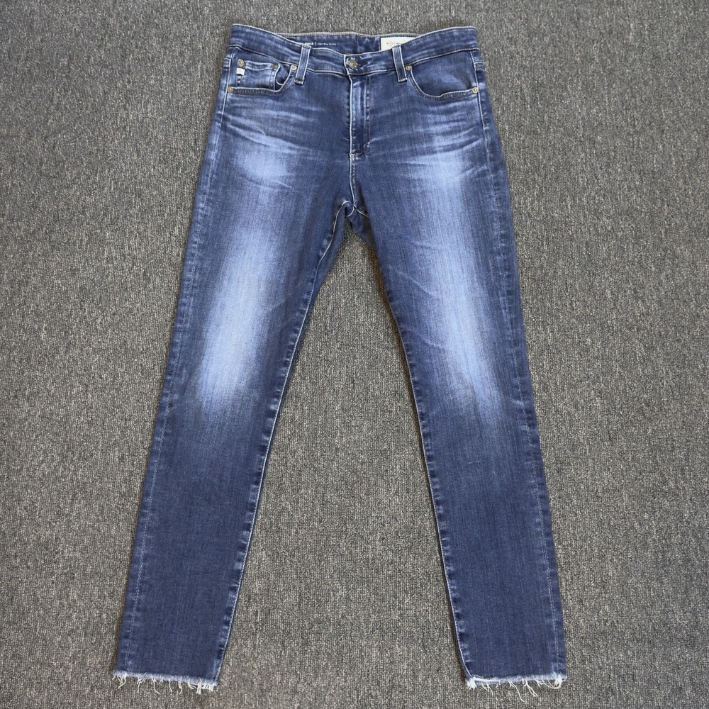 Adriano Goldschmied Farrah Ankle High Rise Skinny Jeans Women's Size‎ 30 Raw Hem